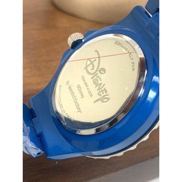 Disney Frozen Women's Watch WDS000835 Quartz Blue Band Crystals Bezel 41mm - Picture 7 of 15